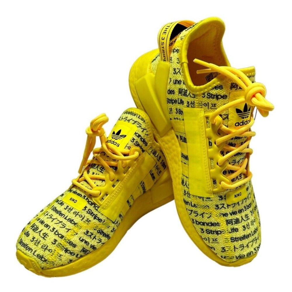 adidas Originals NMD_R1 V2 (LZI44) Shoes Kids size 5.5 Women's 7 Beam Yellow - Picture 1 of 14